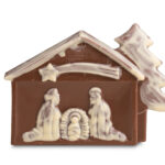 Presepe di natale natività in cioccolato